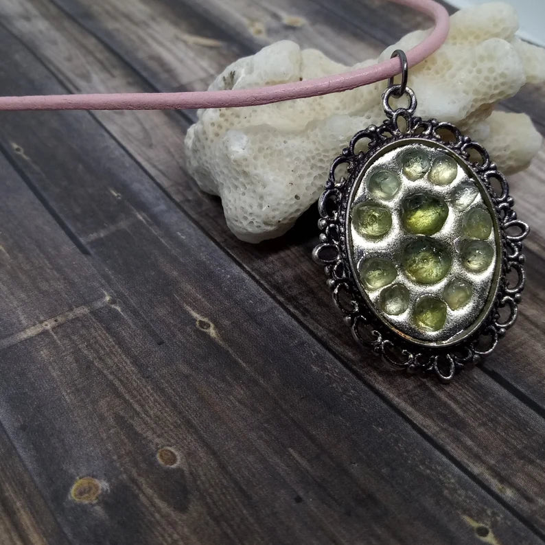 Montana Sapphire Resin Necklace