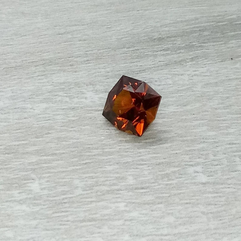 1.8ct Malaya Garnet Faceted Gemstone