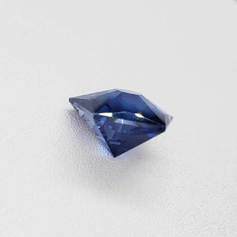 7.05ct Lab Grown Blue Sapphire Gemstone