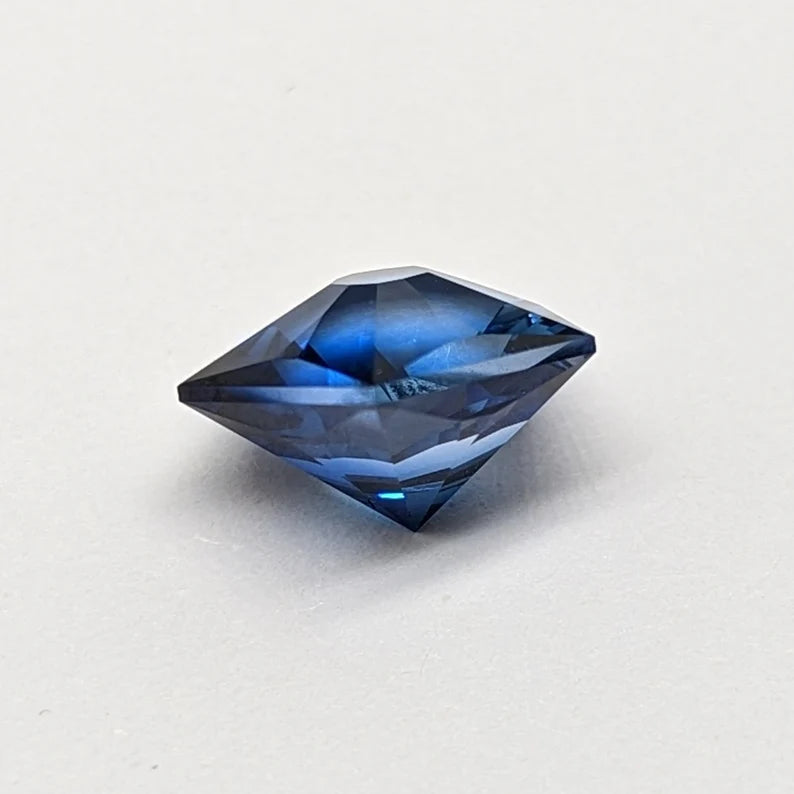7.05ct Lab Grown Blue Sapphire Gemstone