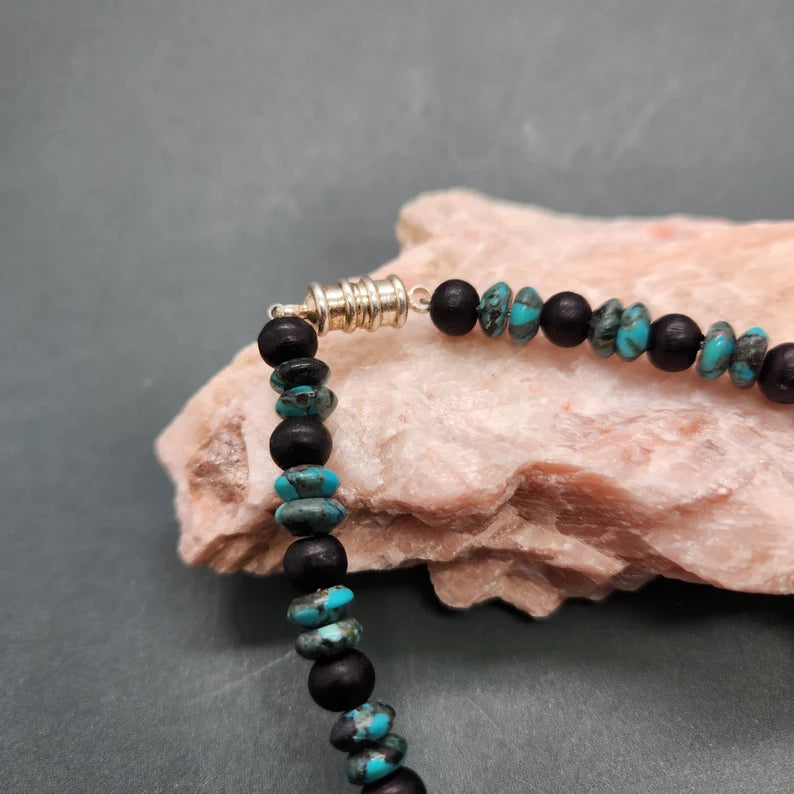 Hand Beaded Turquoise Bracelet