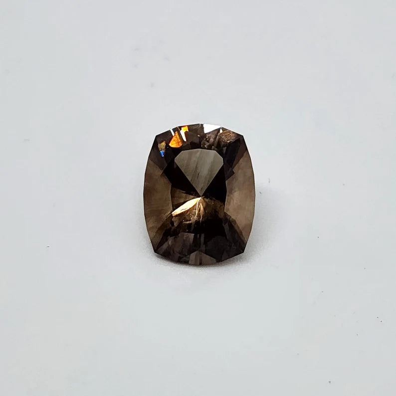 Handcut 6.85ct Smoky Quartz Gemstone