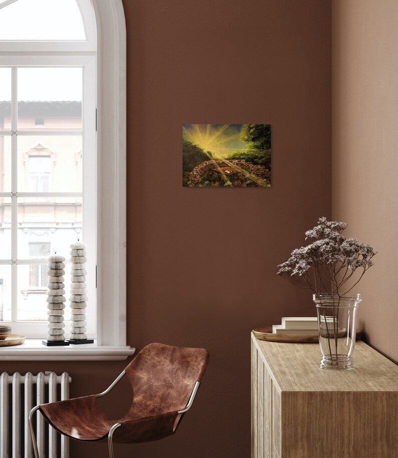 Hand Painted Coffee Break Fantasy Painting
