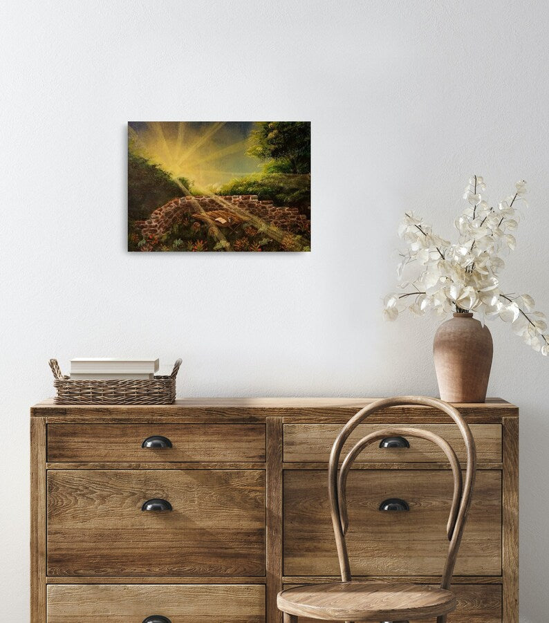 Hand Painted Coffee Break Fantasy Painting