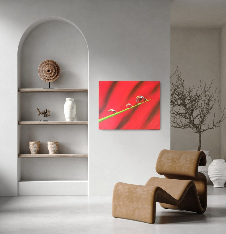 Three Men in a Boat Original Hand Painted Acrylic Painting on Canvas