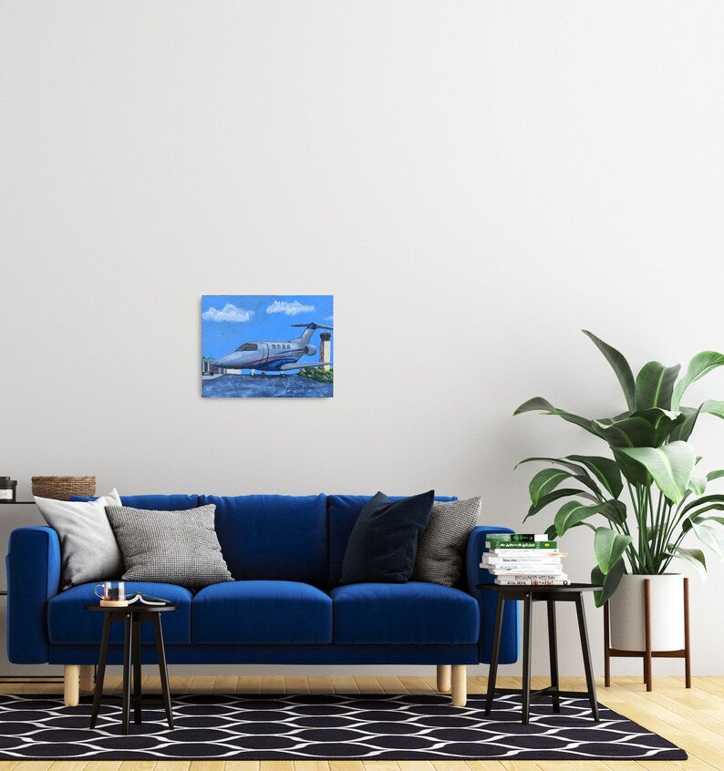 Hand Painted On Deck Airplane Airport Painting Olathe Kansas