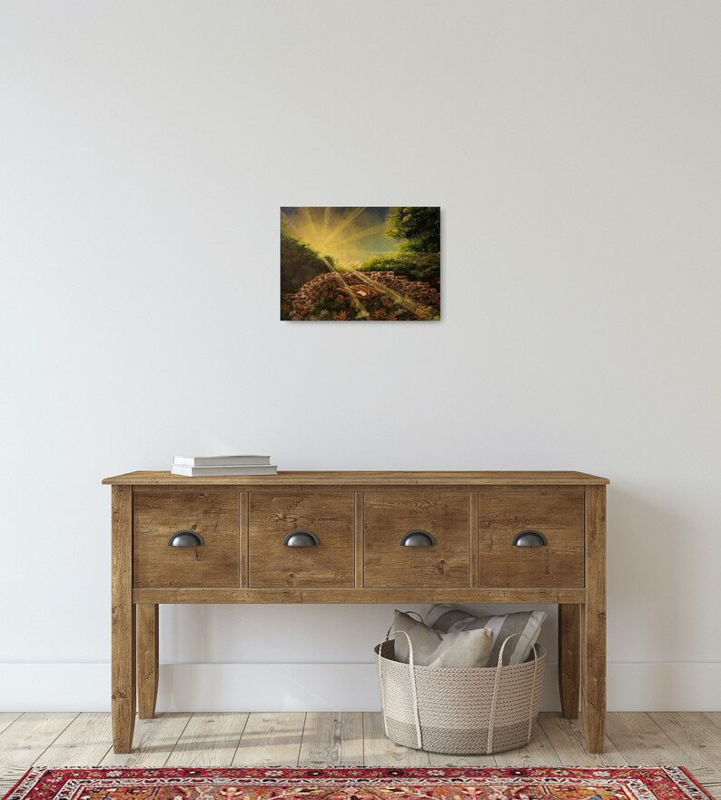 Hand Painted Coffee Break Fantasy Painting