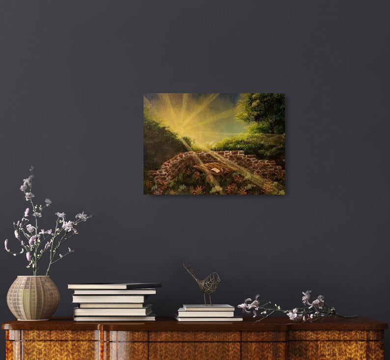 Hand Painted Coffee Break Fantasy Painting
