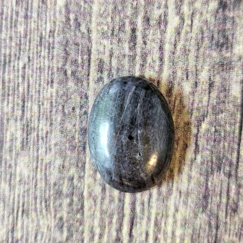 Handcut Gray Chatoyant Sapphire Cabochon