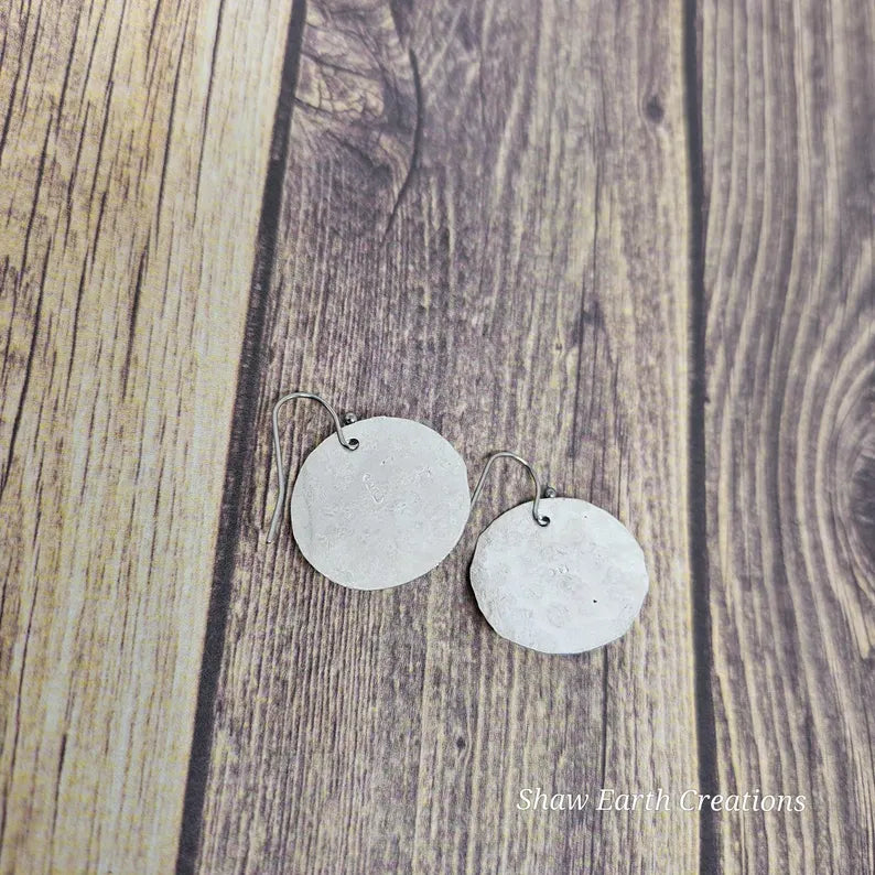 Handcut 1.8ct Smoky Quartz Sterling Silver Earrings