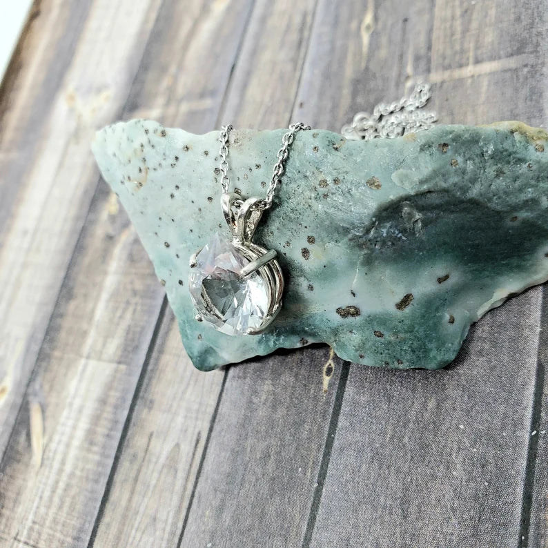 3ct Prasiolite Drop Pendant