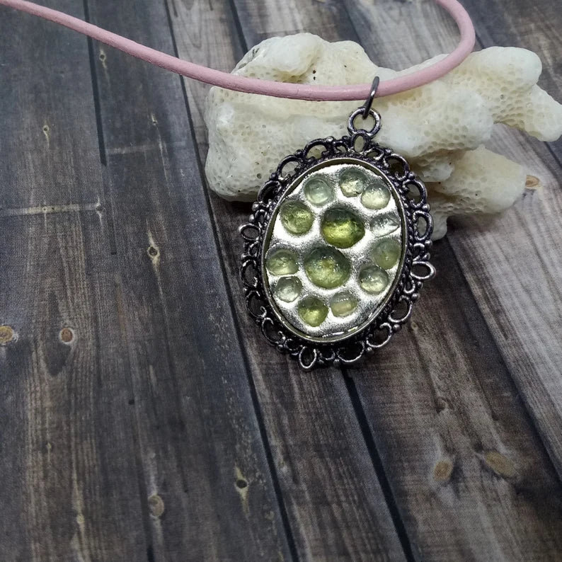 Montana Sapphire Resin Necklace