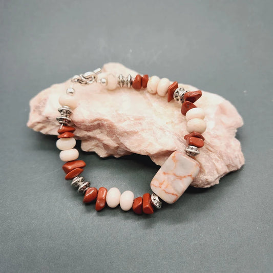 Hand Beaded Jasper Bracelet