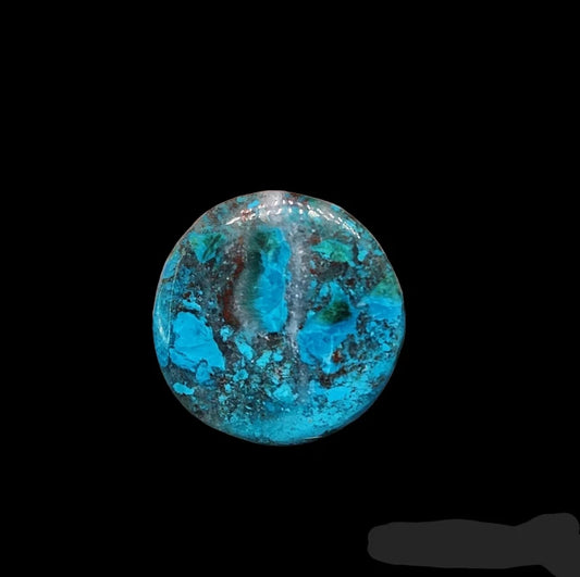 Handcut Inspiration Mine Gem Silica Chrysocolla Cabochon