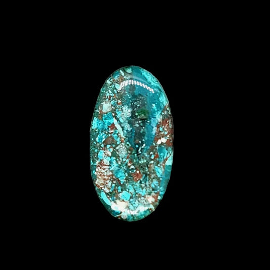 Handcut Inspiration Mine Gem Silica Chrysocolla Cabochon
