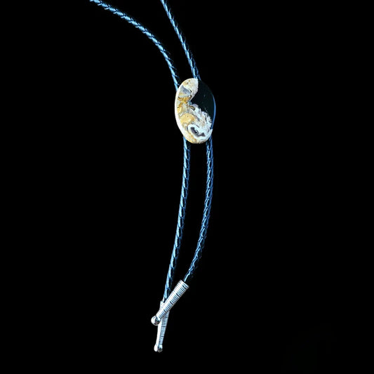 Handcut Indonesian Petrified Palm Root Handmade Bolo Tie