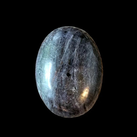Handcut Gray Chatoyant Sapphire Cabochon