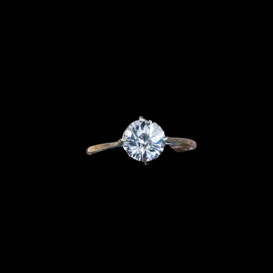 Handcut 1.9ct Morganite White Gold Ring