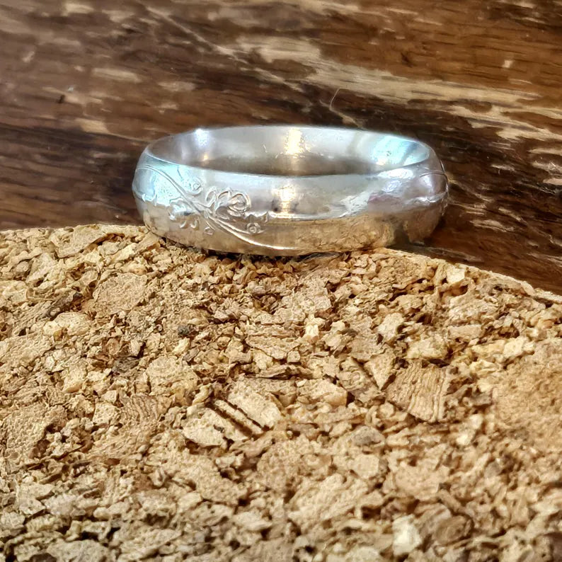 Hand Fabricated Large Sterling Silver Band Ring