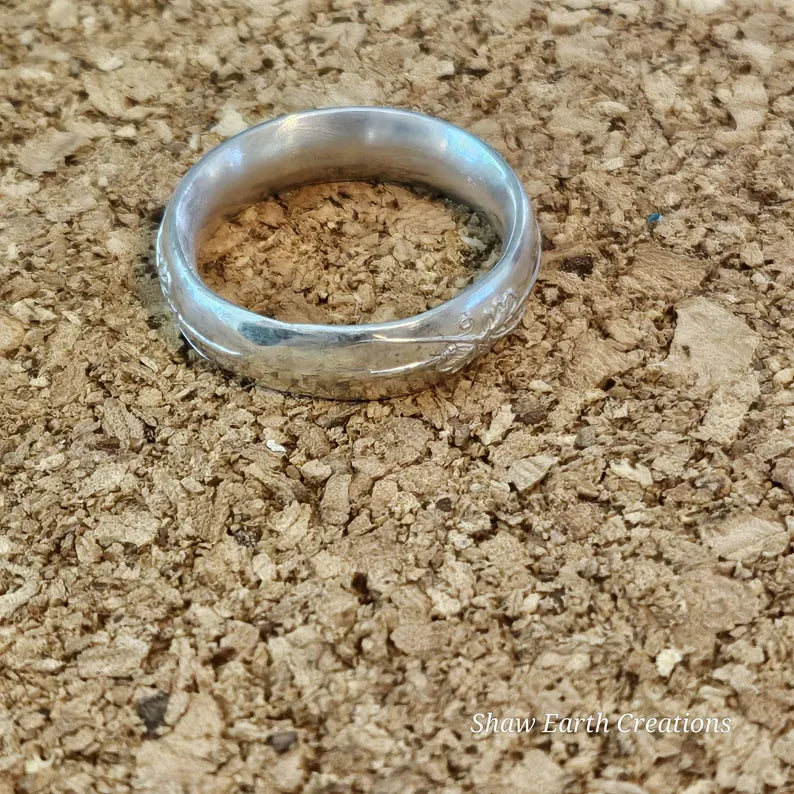 Hand Fabricated Large Sterling Silver Band Ring