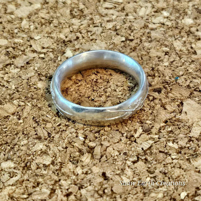 Hand Fabricated Large Sterling Silver Band Ring