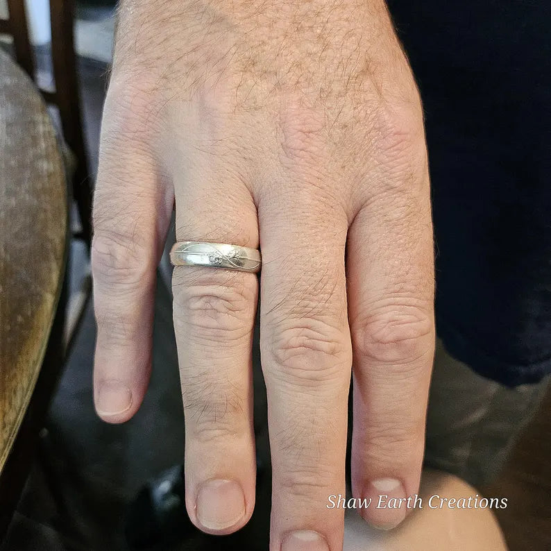 Hand Fabricated Large Sterling Silver Band Ring