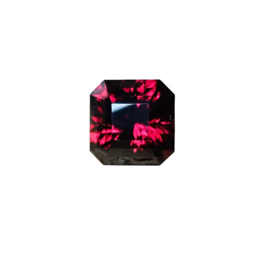 Hand Faceted 4.7ct Red Zircon Loose Gemstone