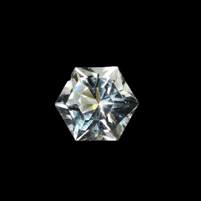 Hand Faceted 4.4ct Arkansas Quartz Loose Gemstone