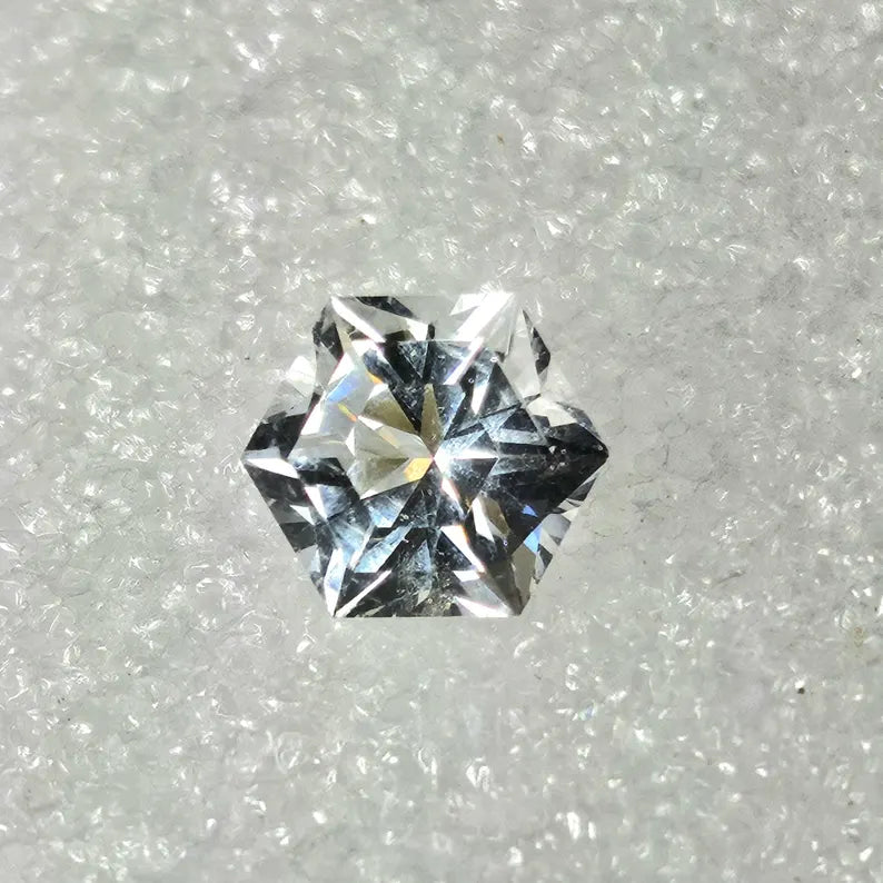 Hand Faceted 4.4ct Arkansas Quartz Loose Gemstone