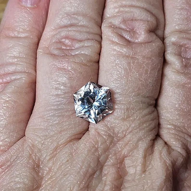 Hand Faceted 4.4ct Arkansas Quartz Loose Gemstone