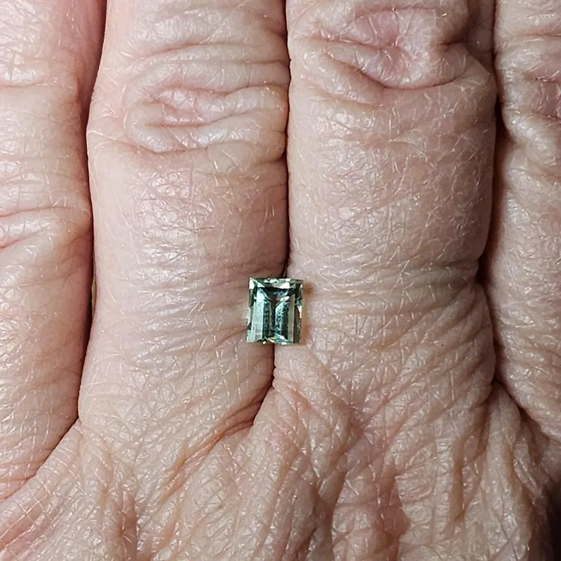 Hand Faceted .85ct Sea Foam Green Loose Tourmaline Gemstone