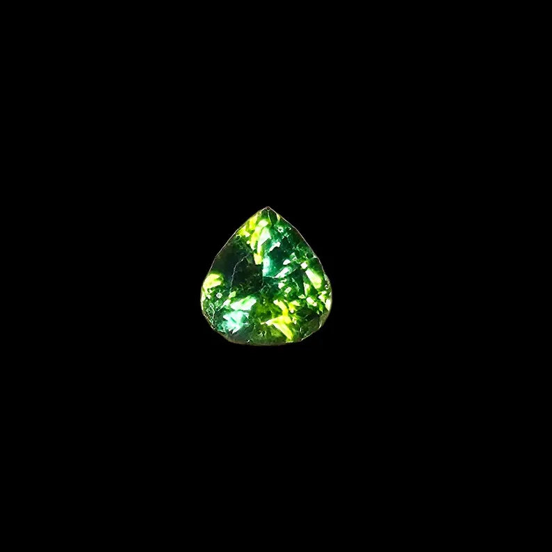 Hand Faceted .65ct Green Tourmaline Loose Gemstone