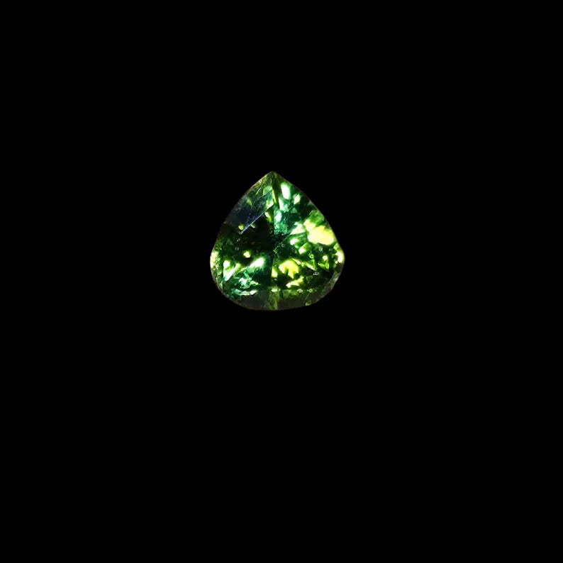 Hand Faceted .65ct Green Tourmaline Loose Gemstone