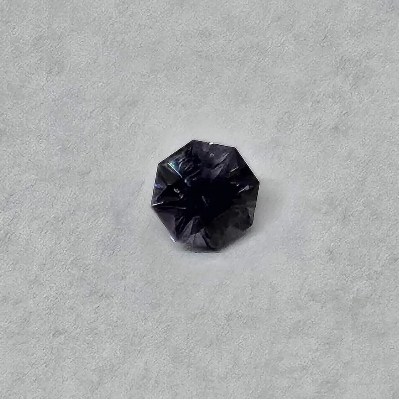 Hand Faceted .35ct Purple Spinel Loose Gemstone