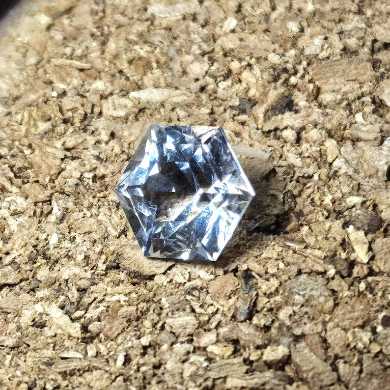 Hand Faceted 4.4ct Arkansas Quartz Loose Gemstone