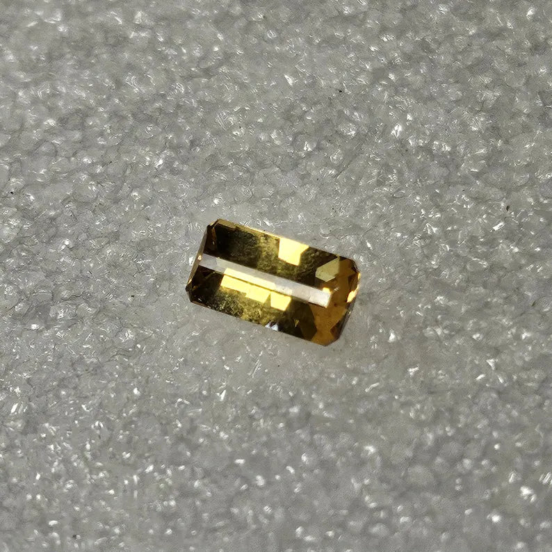 Hand Faceted 1.85ct Opposed Bar Cut Citrine Loose Gemstone