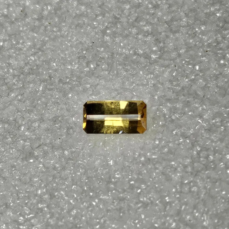 Hand Faceted 1.85ct Opposed Bar Cut Citrine Loose Gemstone