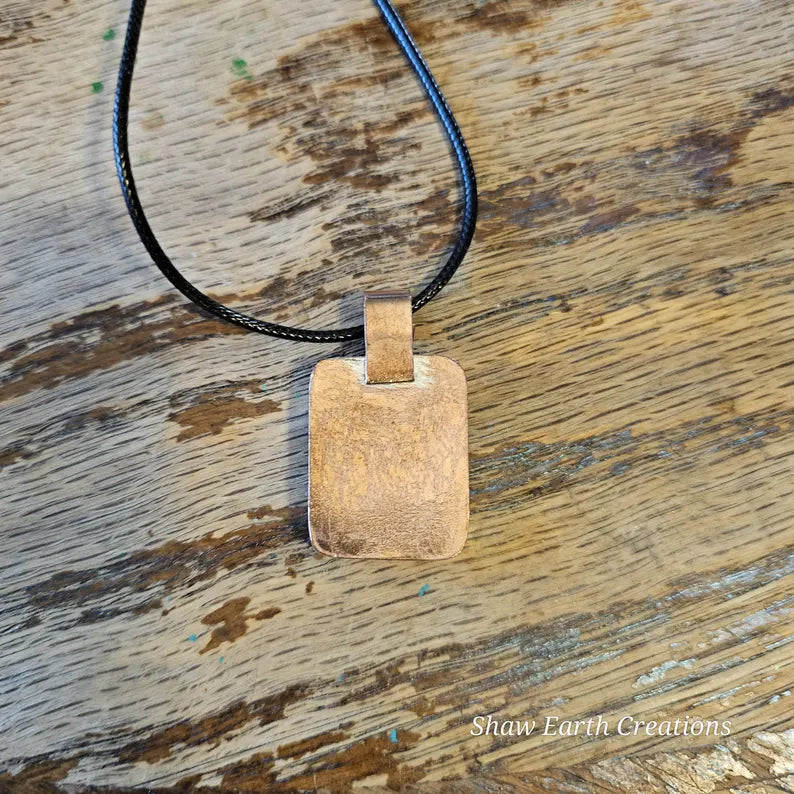 Handcrafted Turquoise, Bronze, and Spiny Oyster Composite Silver Necklace