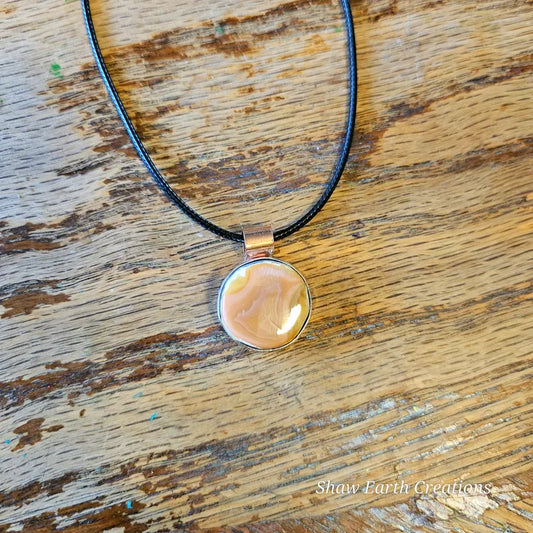 Handcrafted Laguna Agate Silver Necklace