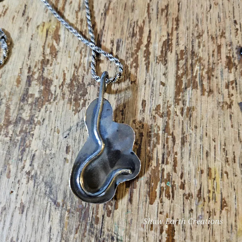Handcut 17ctw Royston Turquoise Muti Stone Sterling Silver Necklace