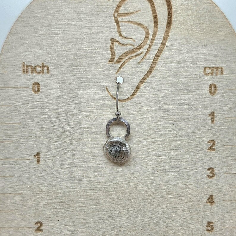 Handcrafted 2ctw Raw Montana Sapphire Sterling Silver Earrings
