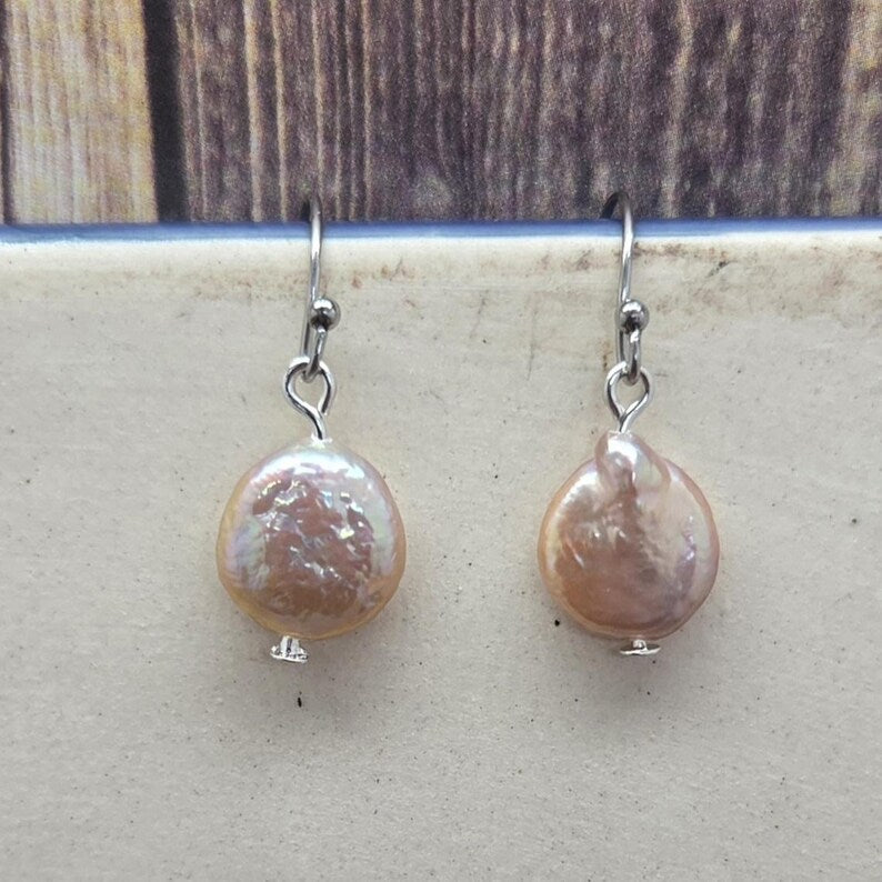 Handmade Baroque Freshwater Pearl Earrings