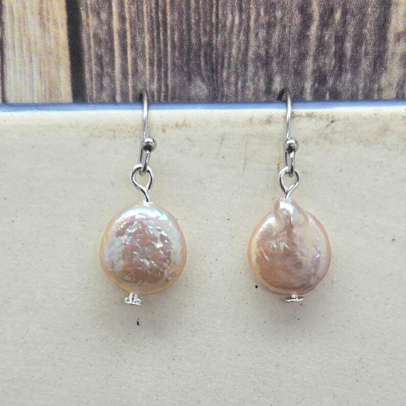 Handmade Baroque Freshwater Pearl Earrings